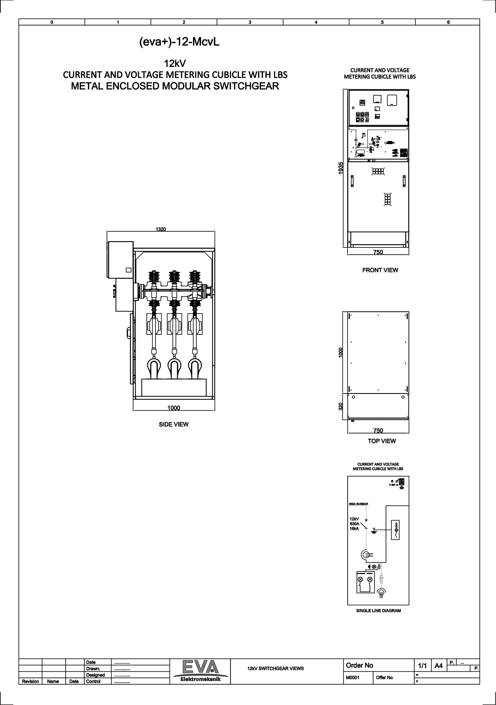 Current and Voltage Metering Cubicle with Load Break Switch (LBS)	