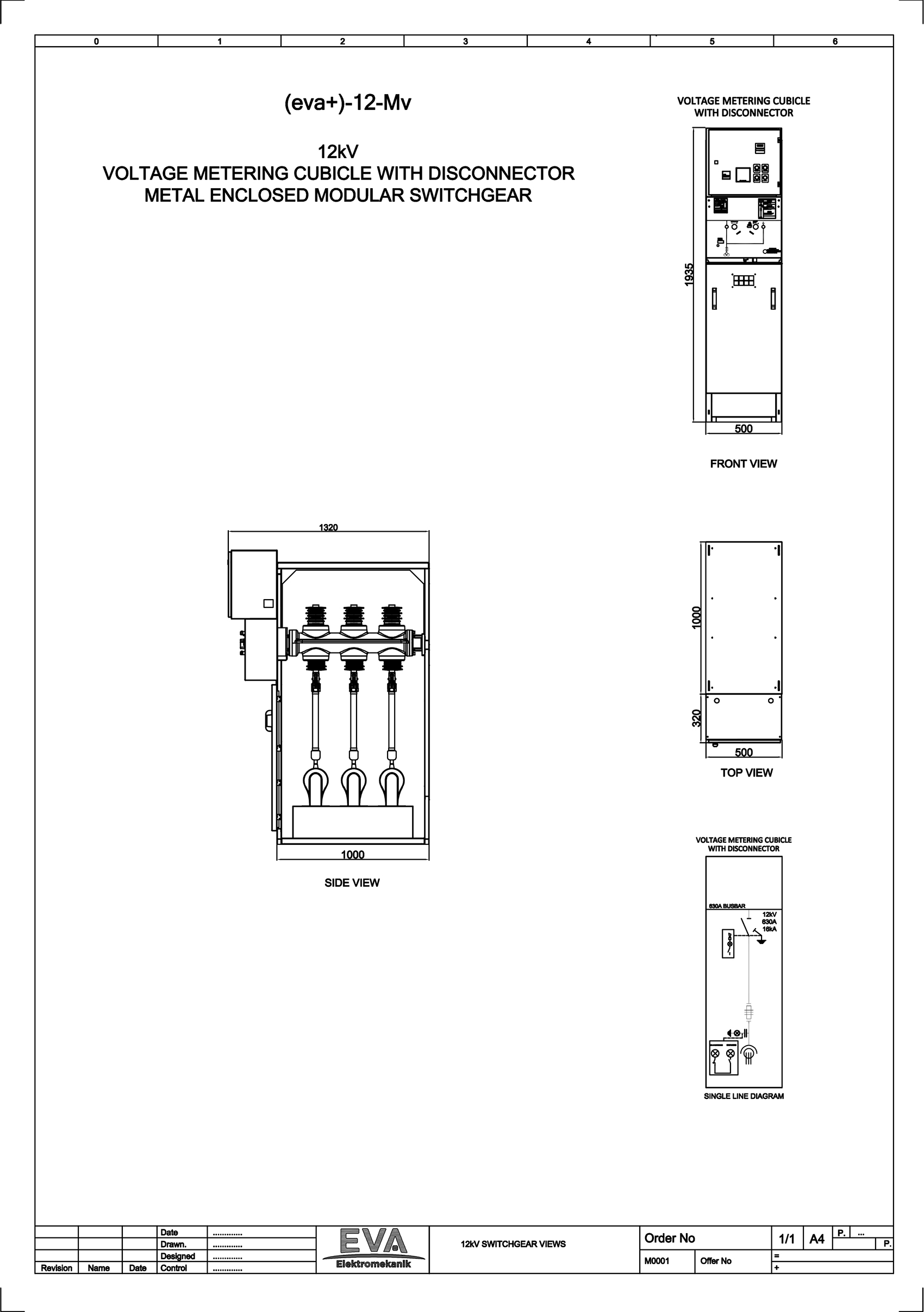Voltage Metering Cubicle with Disconnector	