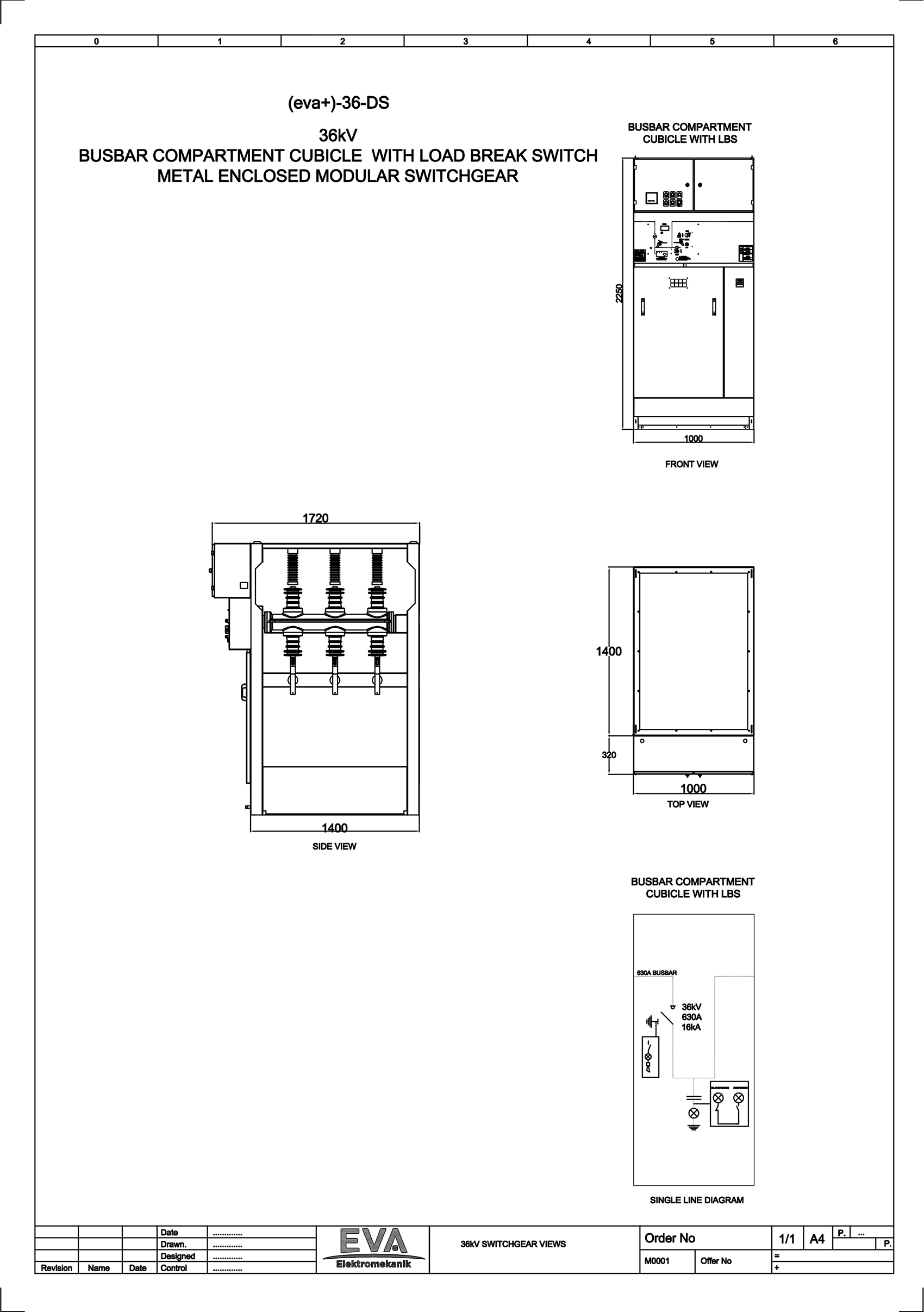 Busbar Compartment Cubicle with Load Break Switch (LBS)	