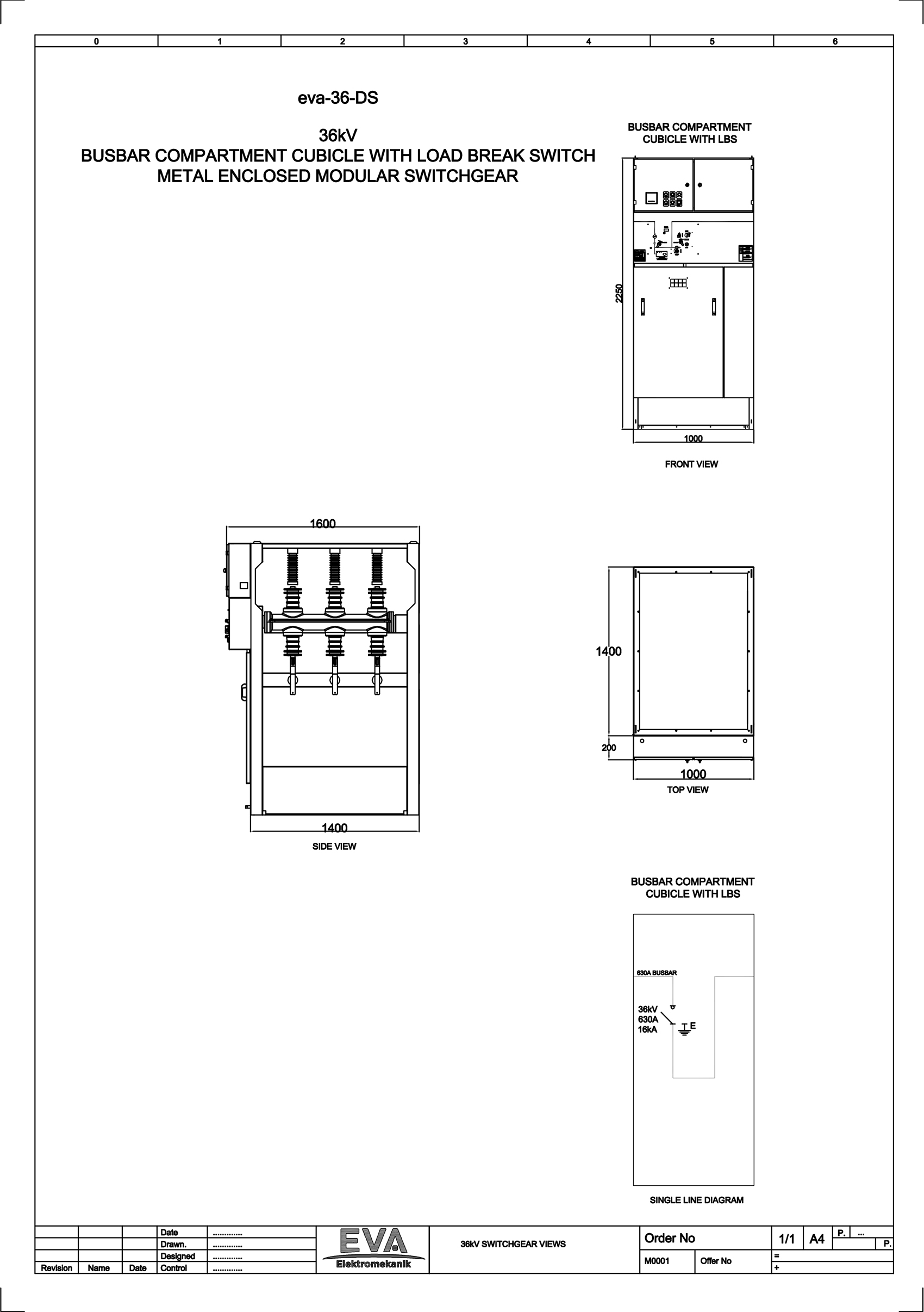 Busbar Compartment Cubicle with Load Break Switch (LBS)	