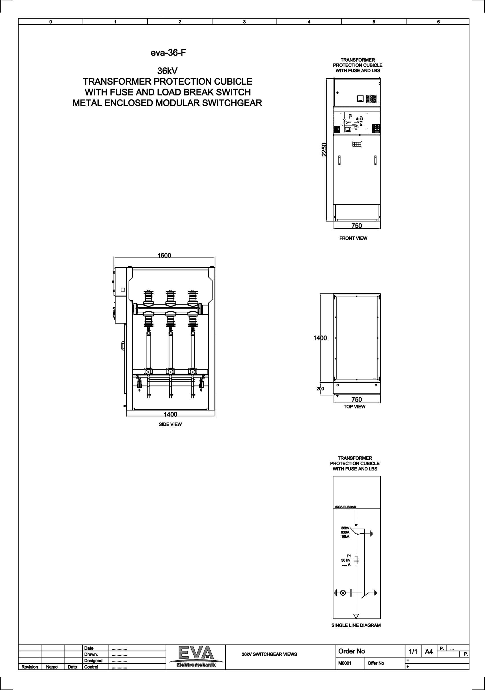 Transformer Protection Cell with Fuse and Load Break Switch (LBS)